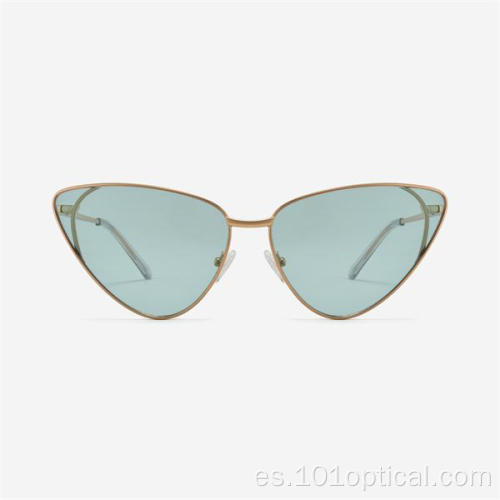 Gafas de sol de moda Cat Eye Metal para mujer